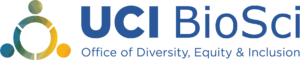logo for the UCI BioSci Office of Diversity, Equity and Inclusion: BLUE