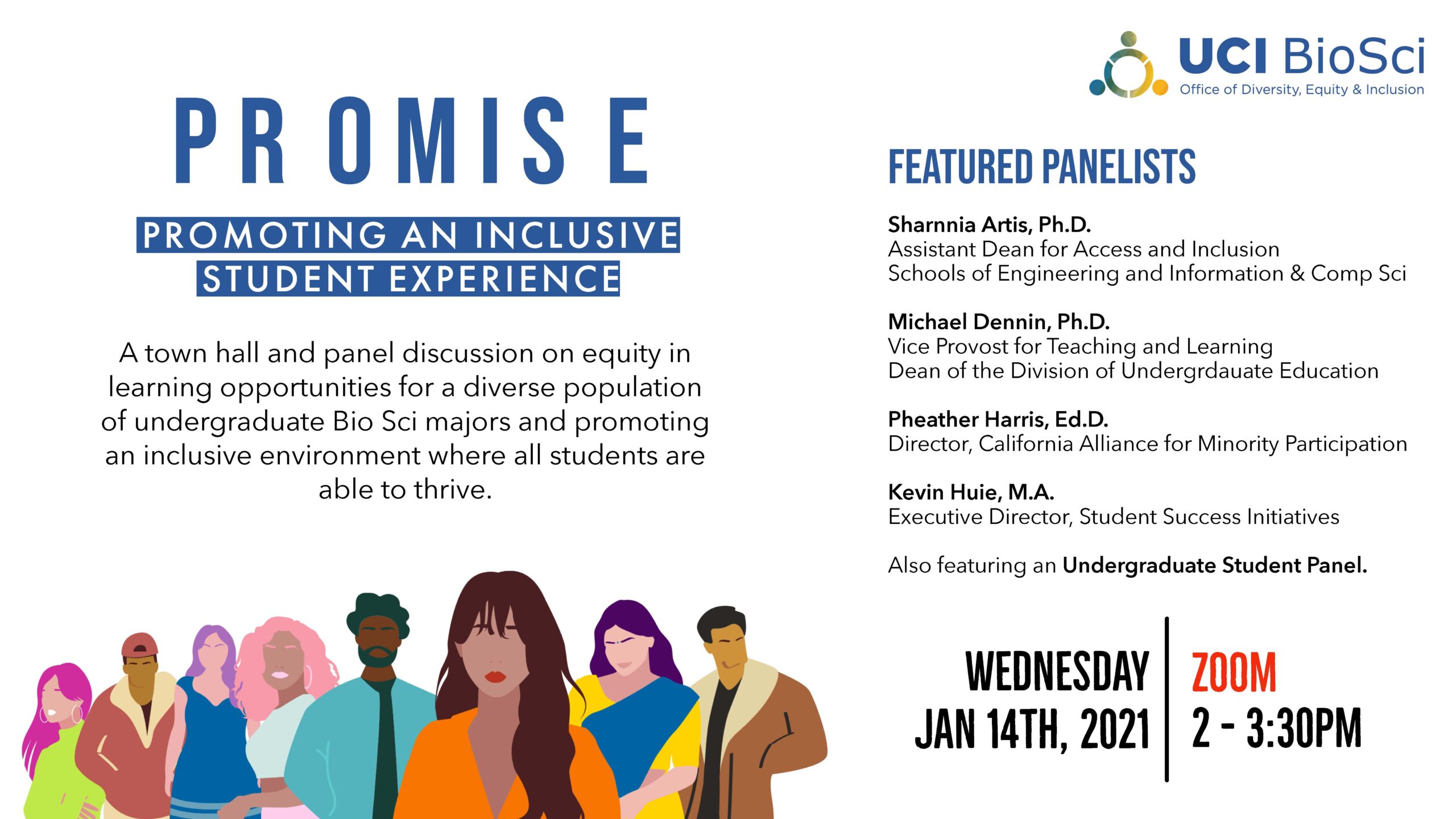 PROMISE event flyer for the 1/14/21 event.